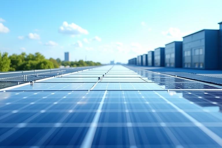 Zonnepanelen op het datacenter dak